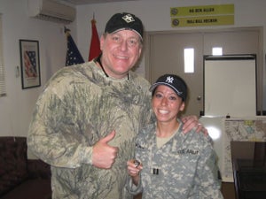 Meeting Curt Schilling during my last deployment (Dec 2008)