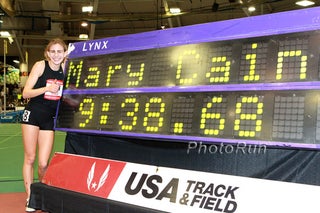 Mary Cain becomes the fastest high school girls 2-miler of all-time in 2013.