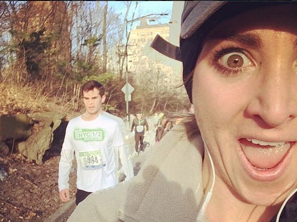 One Runner's Selfie Fun at the NYC Half