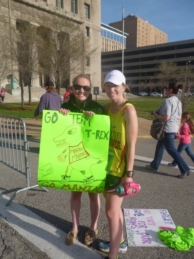 Every run is a good one when you get your own sign!