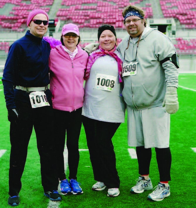 Maurice and Debbie LaFond with their daughter, Beth, and her fiance, Ben, two years ago.