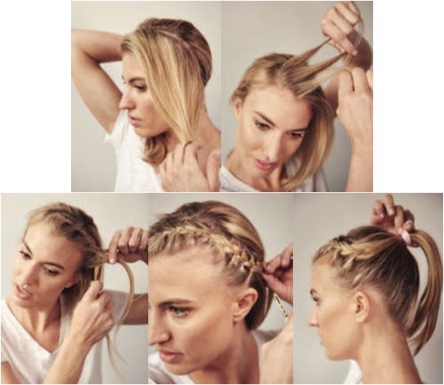 Keep Race-Day Hair In Place With A Headband Braid