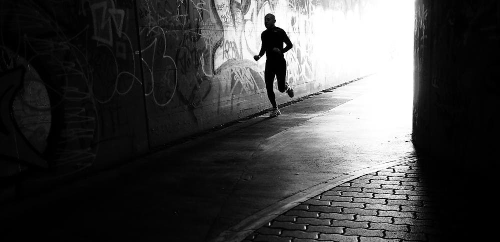 running overcome meth addiction