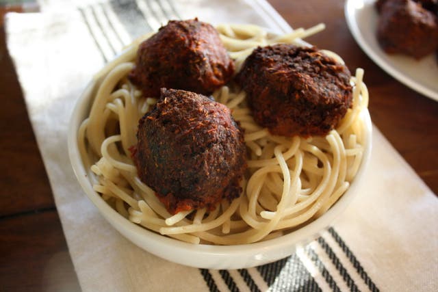 A New (Meatless) Take On The Classic Meatballs and Spaghetti