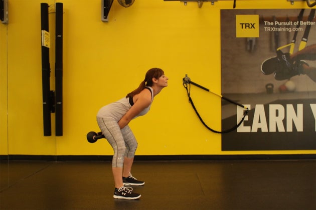 Single arm KB swing