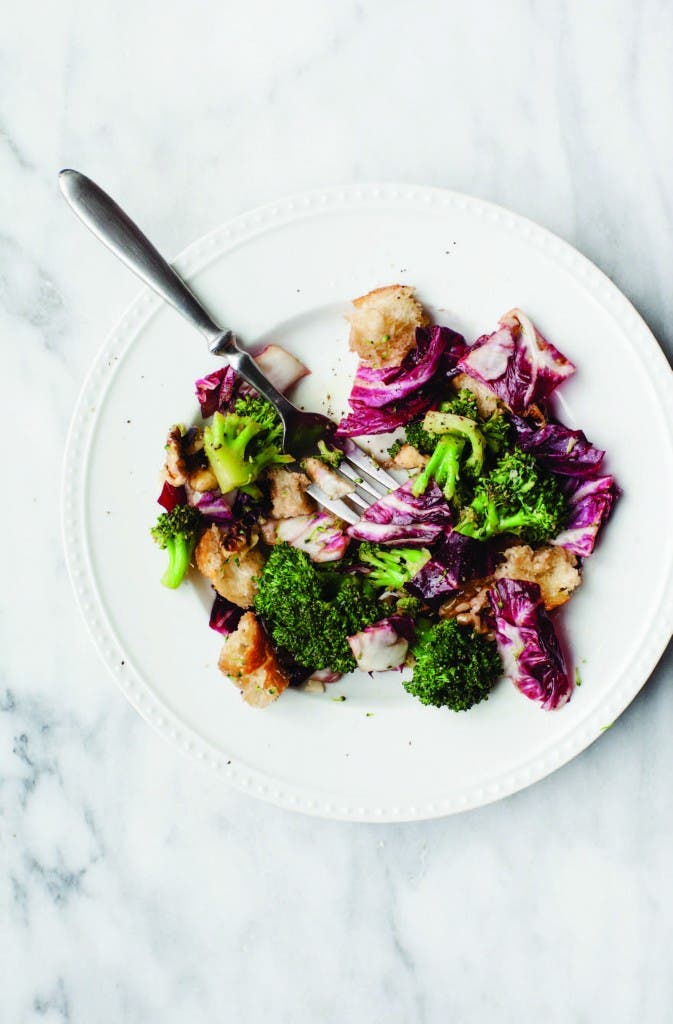 radicchio bread salad
