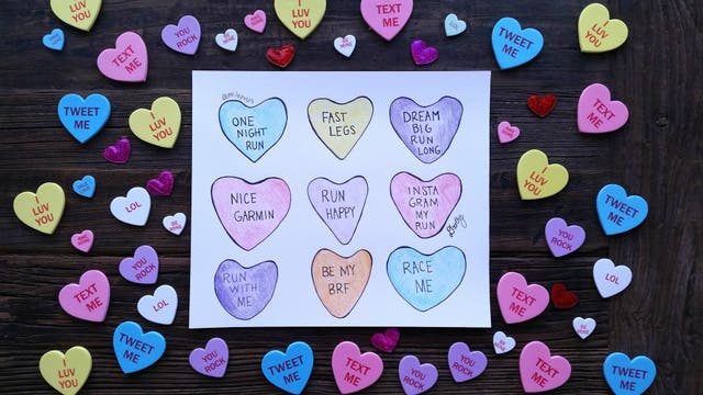 If Candy Hearts Were Made Just For Runners