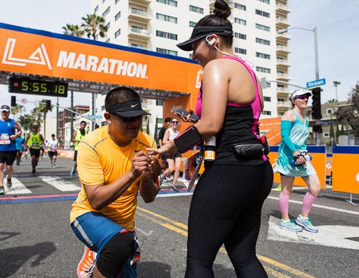 la marathon, valentine's day