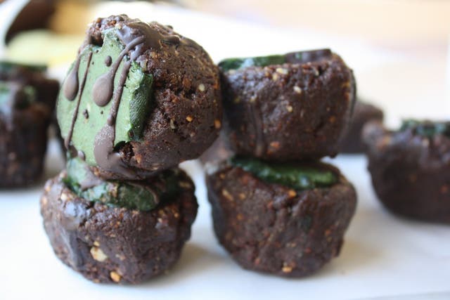 These Mint Chocolate Chip Tartlets Are A Healthy Treat