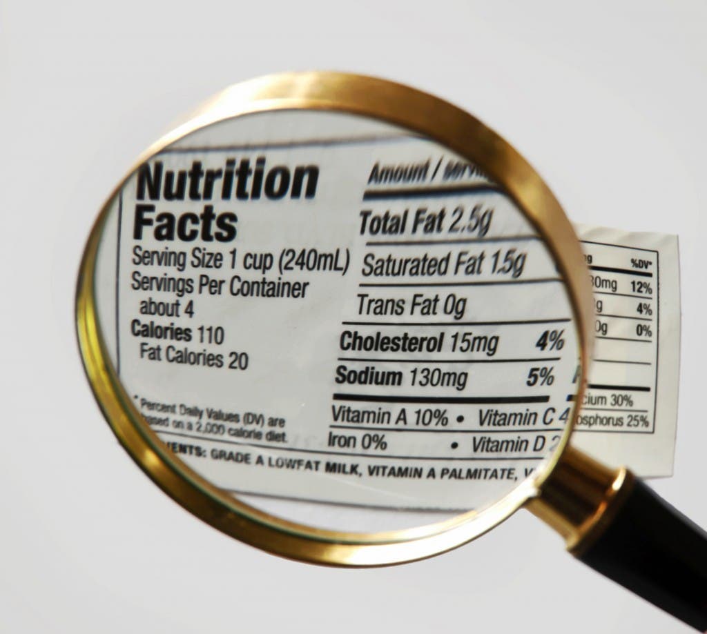 nutrition labels