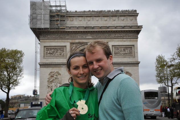 Paris Marathon Arc de Triomphe