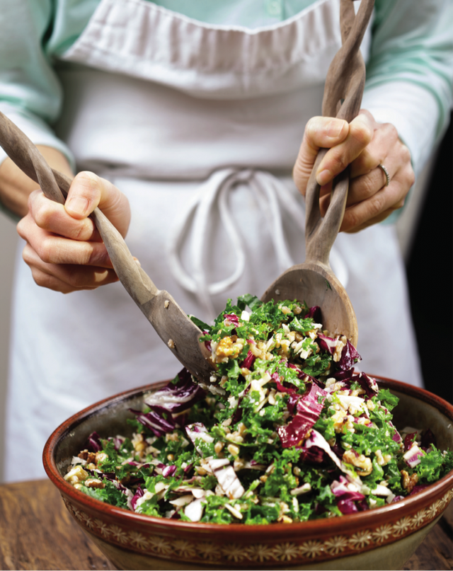 Kale Salad With Miso Dressing Reminds Us Of Pasta