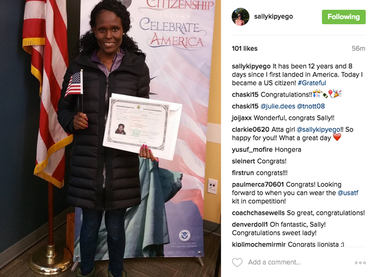 Sally Kipyego Just Became A U.S. Citizen, American Records Are Coming