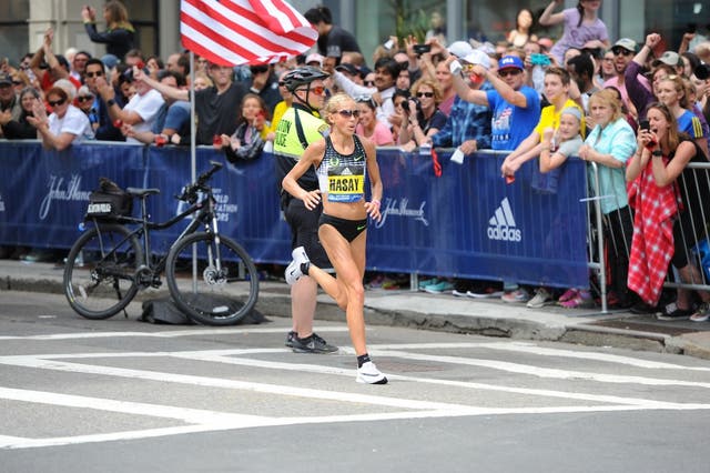 Jordan Hasay Drops Out Of The 2018 Boston Marathon