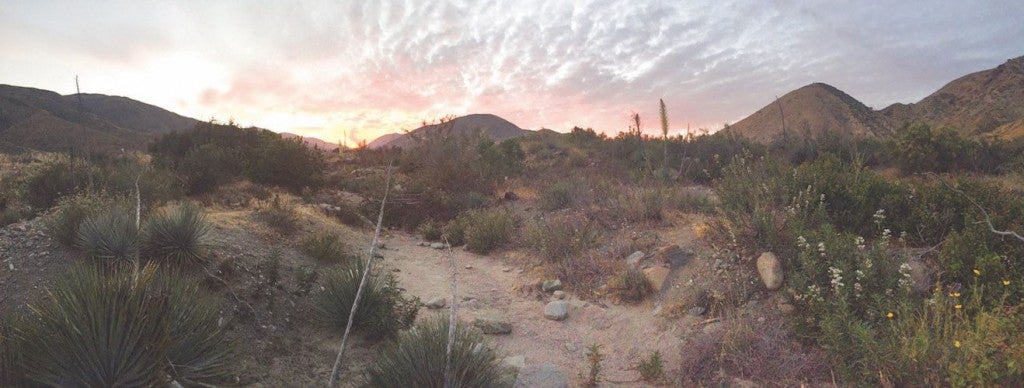The area of Cabazon sits just past the I-10 freeway near Los Angeles—it’s a hot trek through the SoCal desert, but the sunset was worth it.