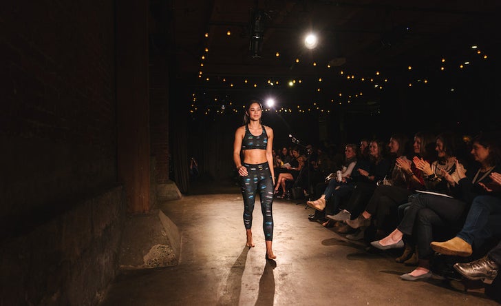 Oiselle athletes walk the runway at New York Fashion Week