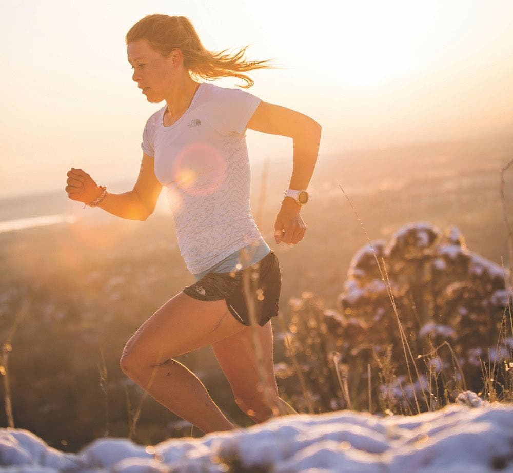 Hillary Allen runs in Boulder, CO