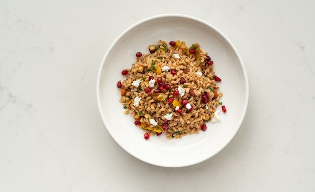 Apricot, Almond, Mint And Farro Salad Recipe