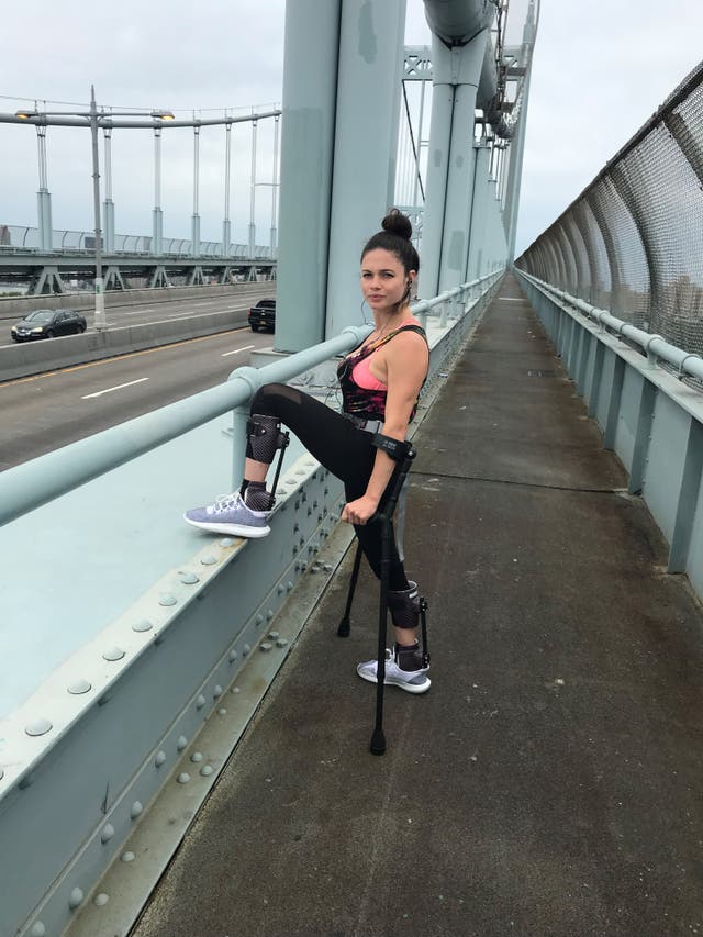 Hannah Gavios Is Racing NYC On Crutches