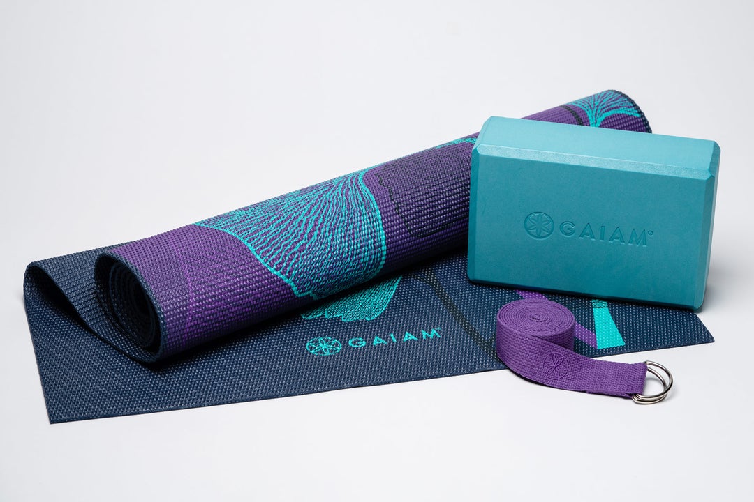 Gaiam New Yoga Beginner's Kit, Teal 