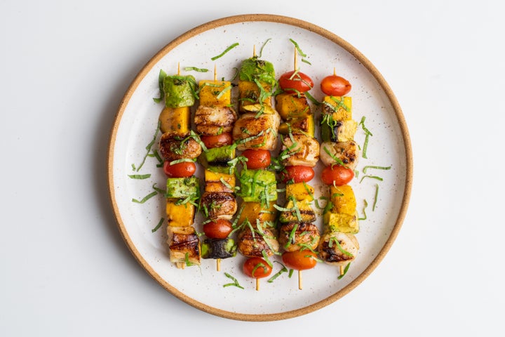 Mango Scallop Kabobs