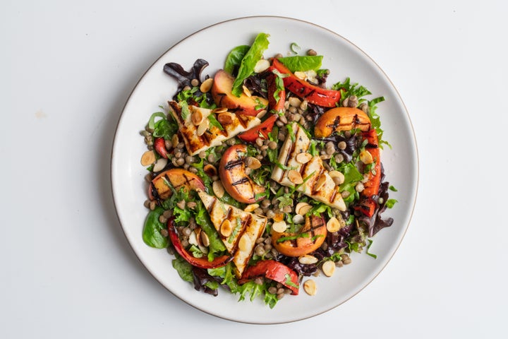 Grilled Cheese Lentil Salad