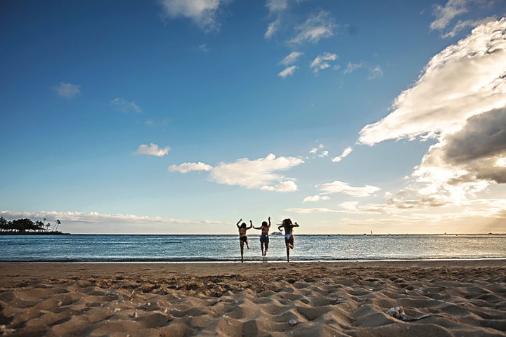 Hit up Ala Moana Beach for some training.