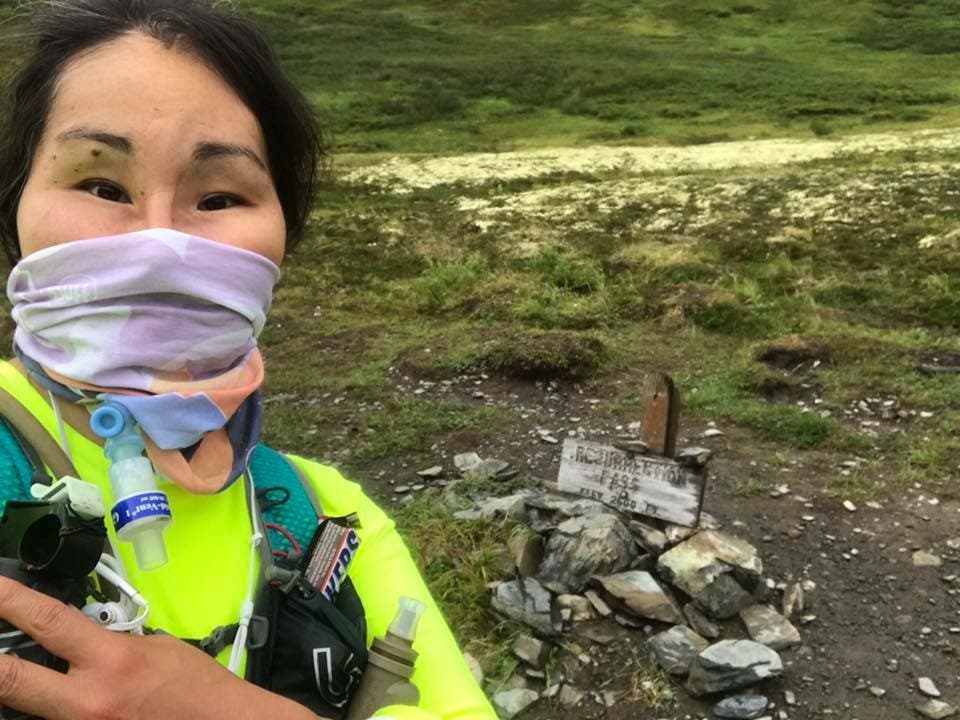 During her first ultrarunning experience, Seppilu ran to Resurrection Pass in Alaska.