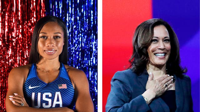 "I Want This World To Be Better For Her": Allyson Felix Discusses Motherhood and Advocacy With Kamala Harris