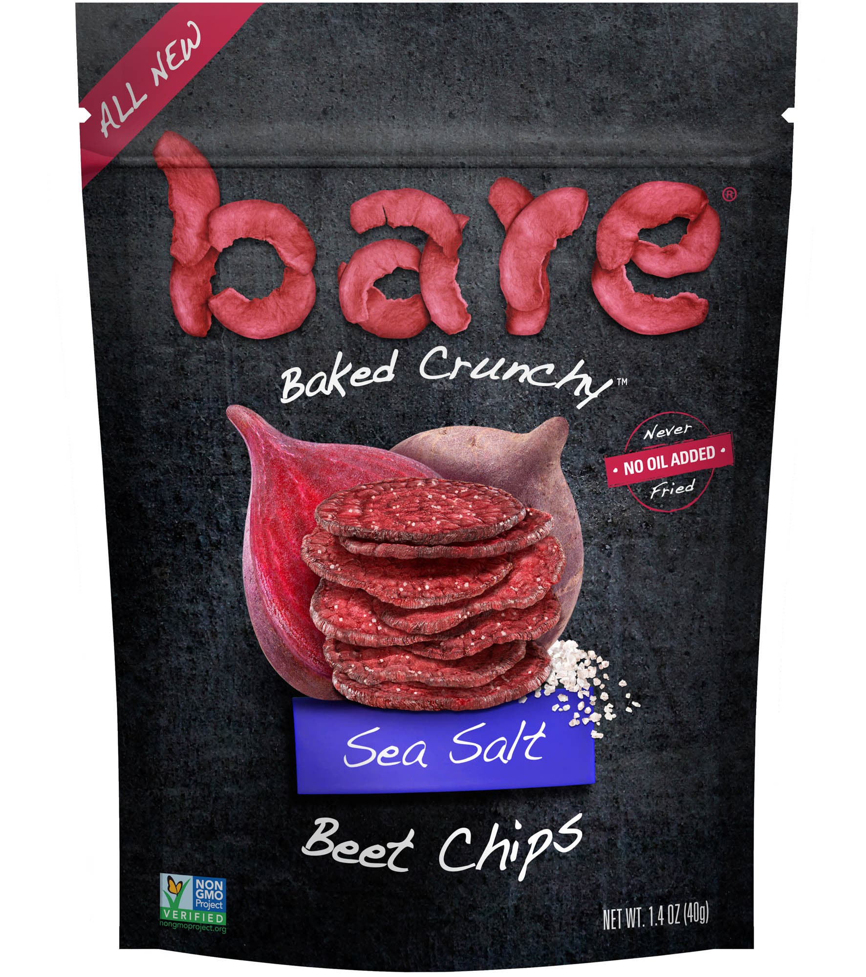 Bare snacks sea salt beet chips