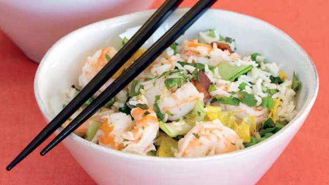 Try This Fried Rice with Shrimp Recipe After Your Next Workout