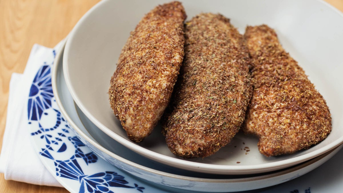 Flaxseed Chicken Recipe Flaxseed and HerbCrusted Chicken Breast