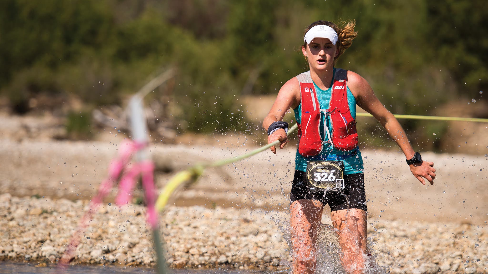 Clare Gallagher during the 2016 Leadville 100.