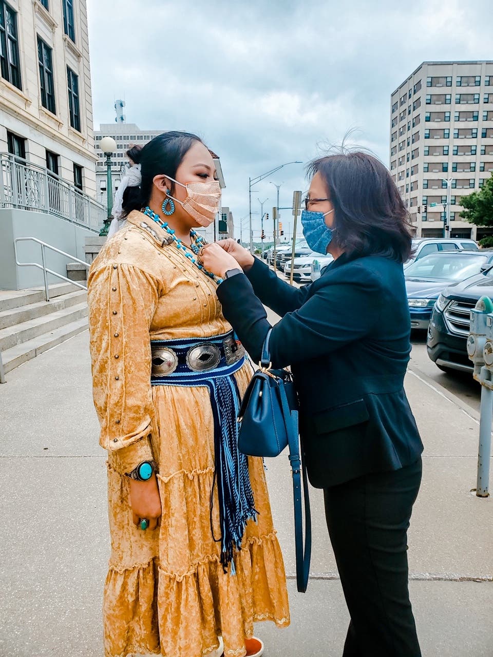 Christina Haswood finds support for her political aspirations and running in her mother, Marietta Haswood.