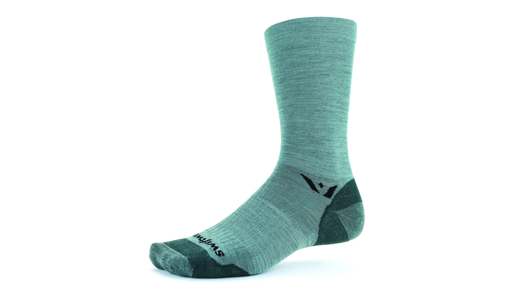 Teal calf-length sock