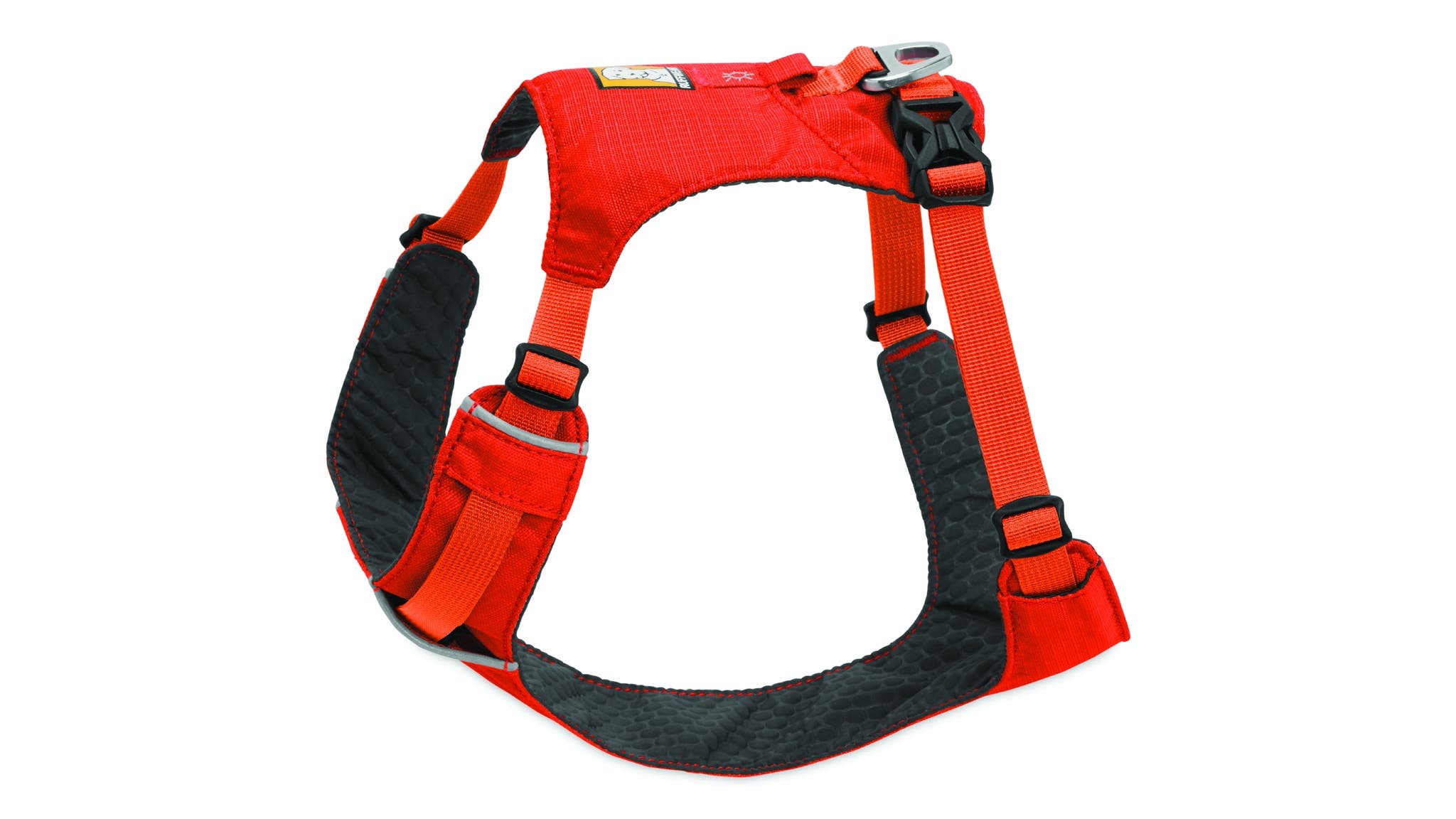 Orange dog harness