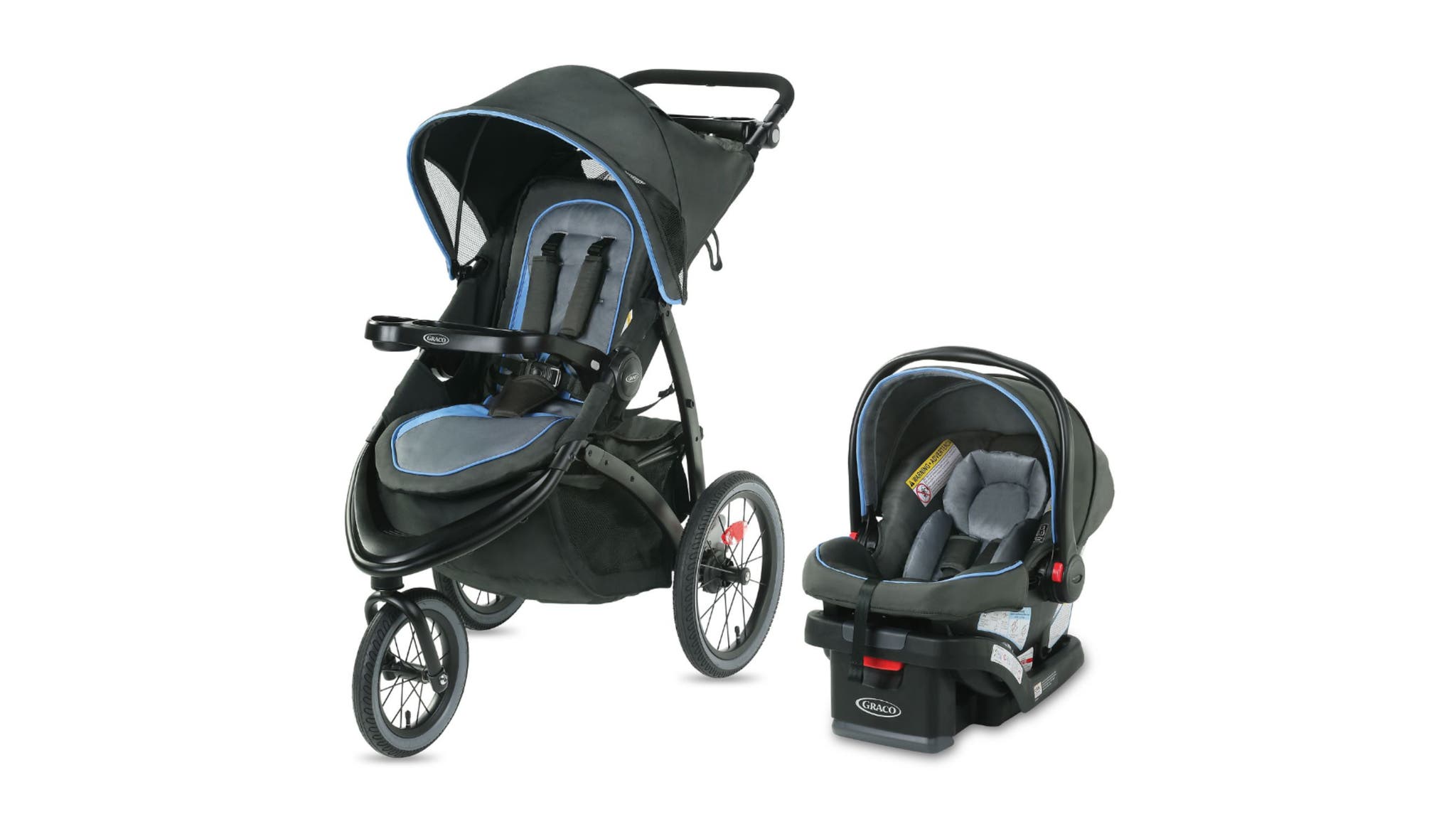 Jogging stroller and carseat