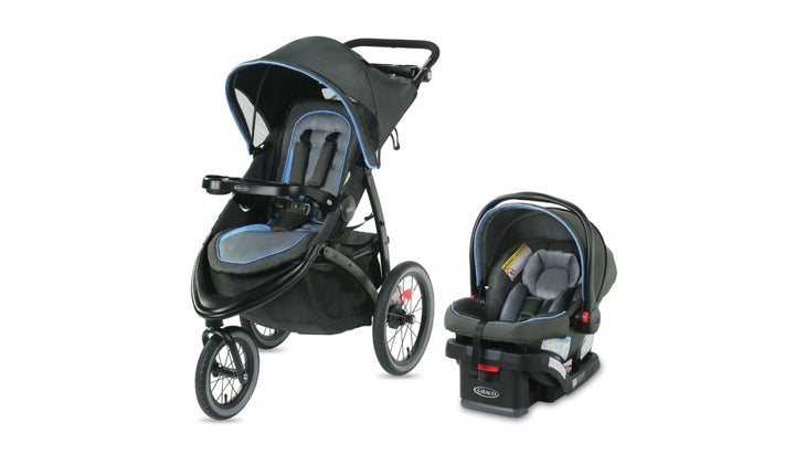 Jogging stroller and carseat