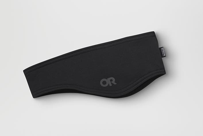 black Outdoor Research Melody running headband for winter