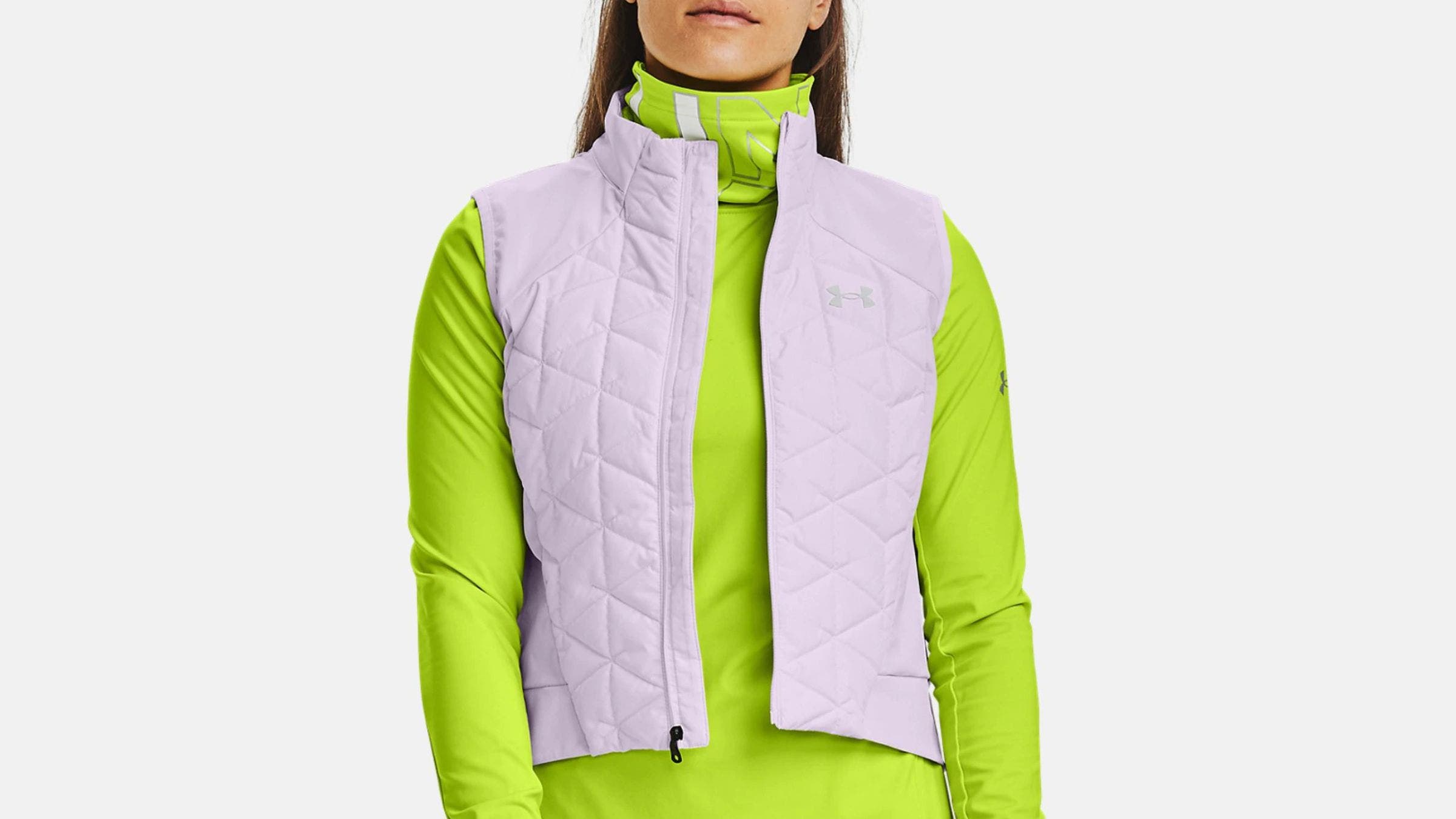 Under Armour Women's Reactor Run Vest in a classic pastel pink
