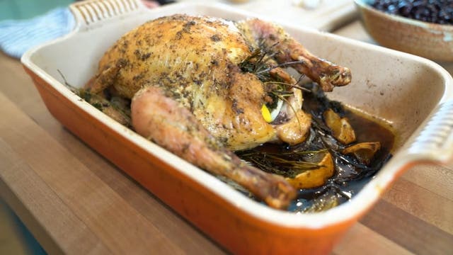 Super Easy Whole Roasted Chicken from Elyse Kopecky
