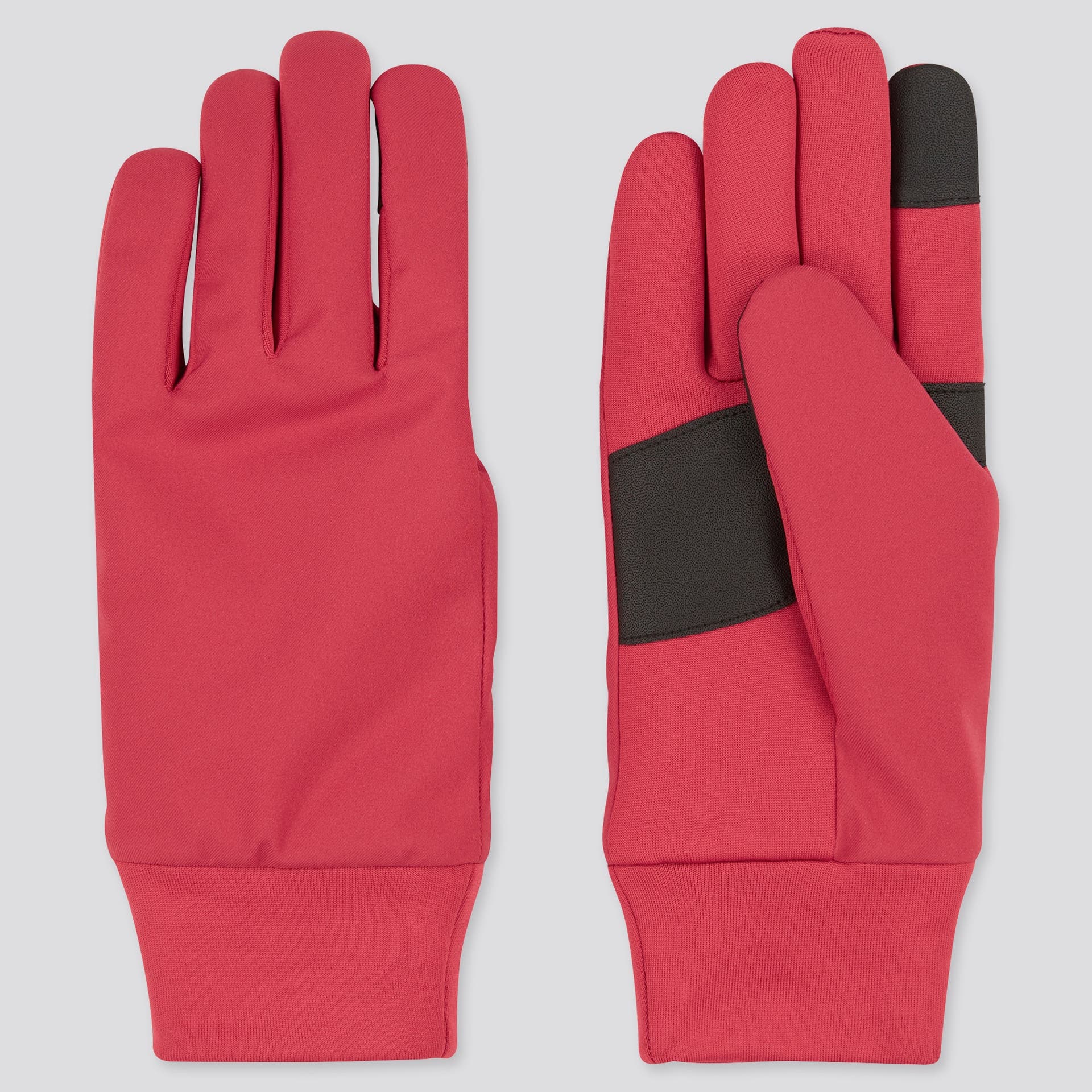 thin red gloves from Uniqlo are great for chilly but not freezing runs
