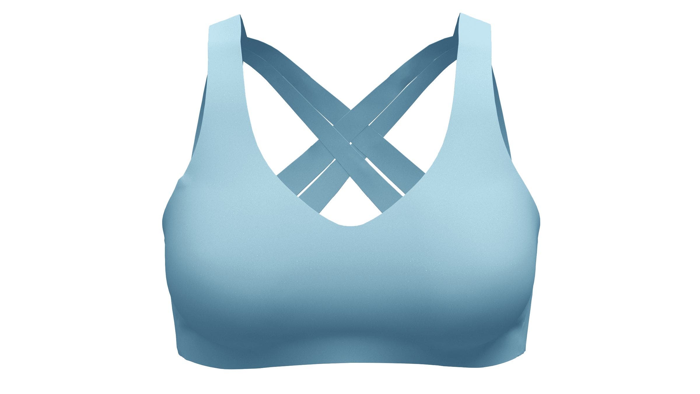 Light blue Lululemon Enlite Bra Weave