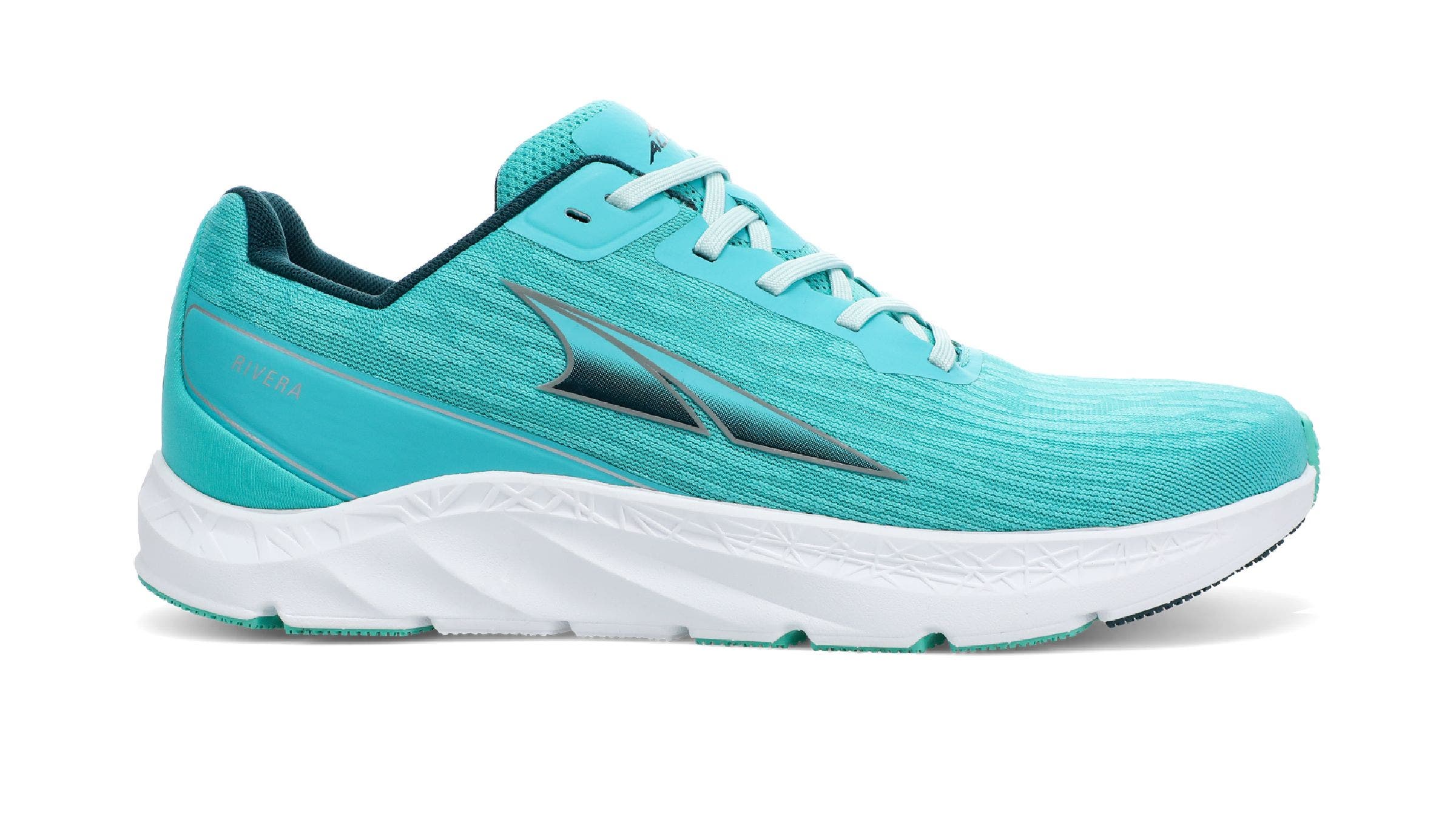Turquoise Altra Rivera running shoe