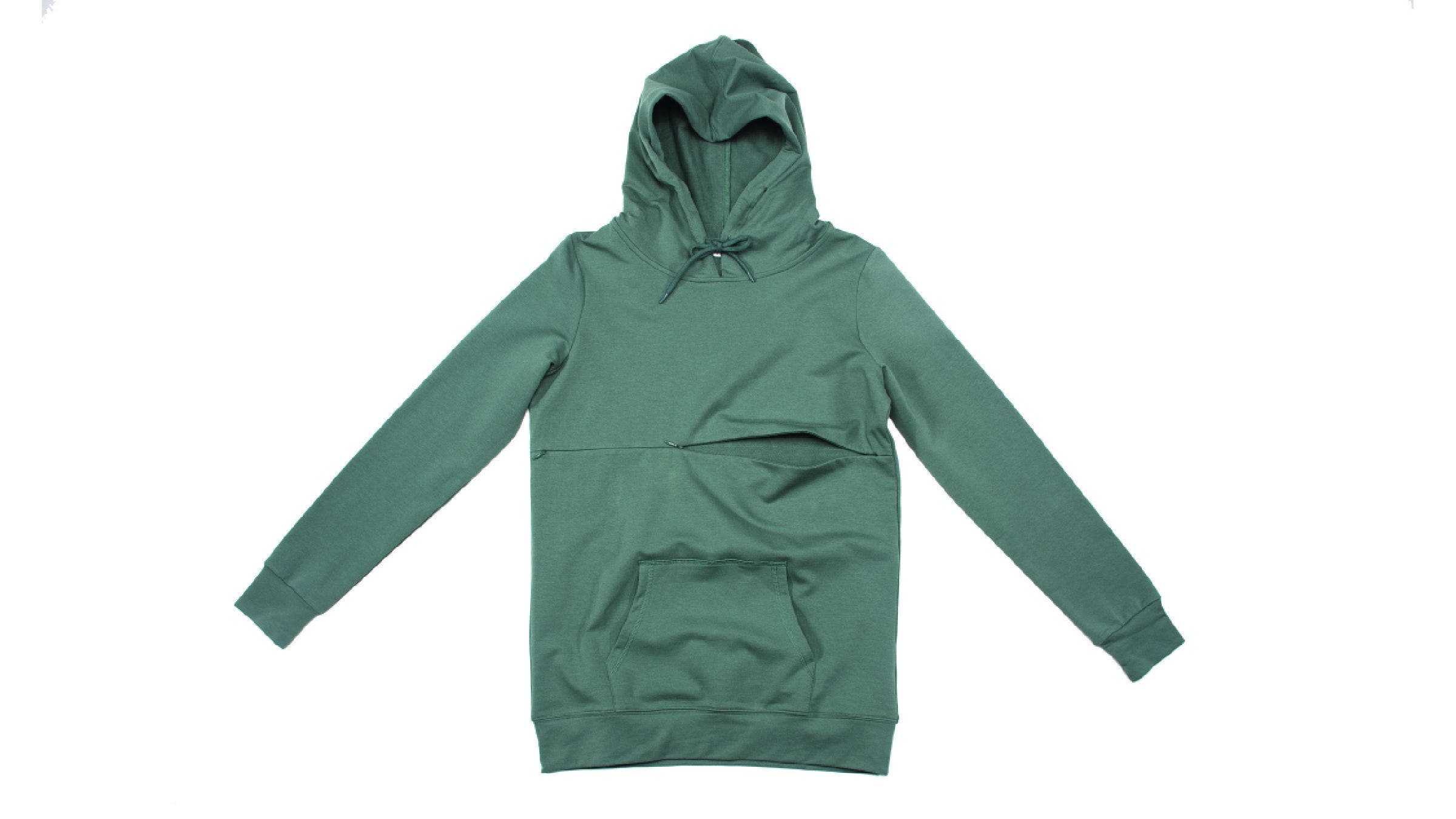Sage green Cadenshae Breastfeeding hoodie