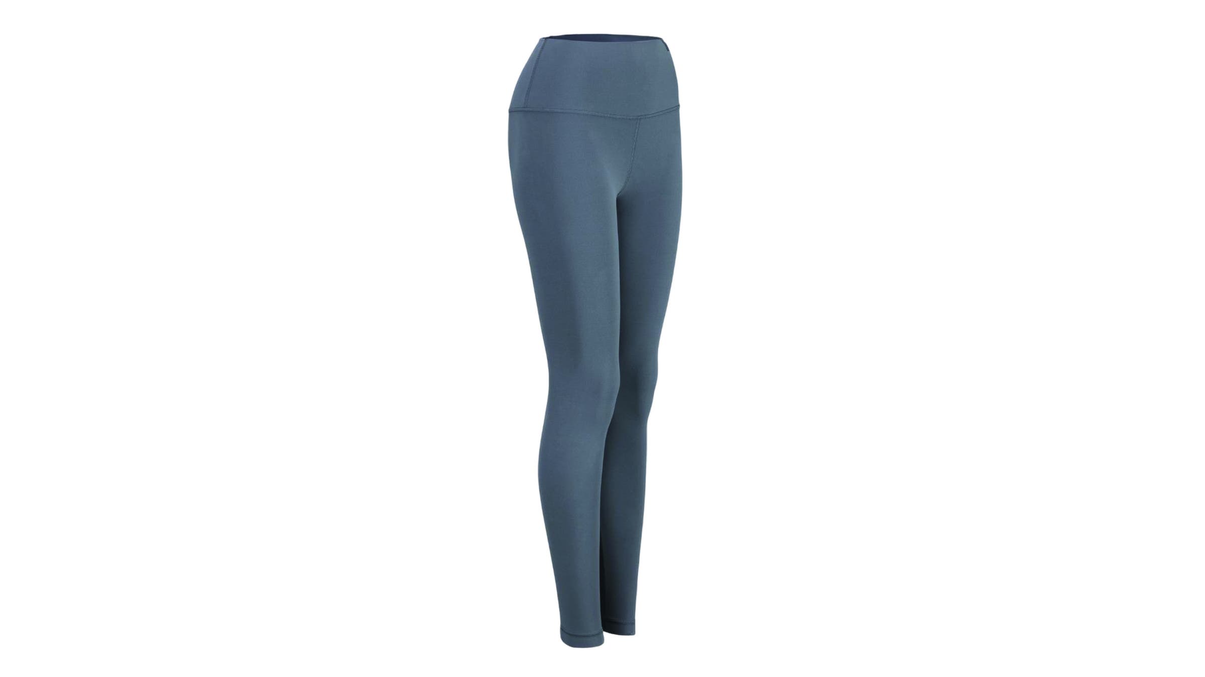 Blue-gray women's running tights