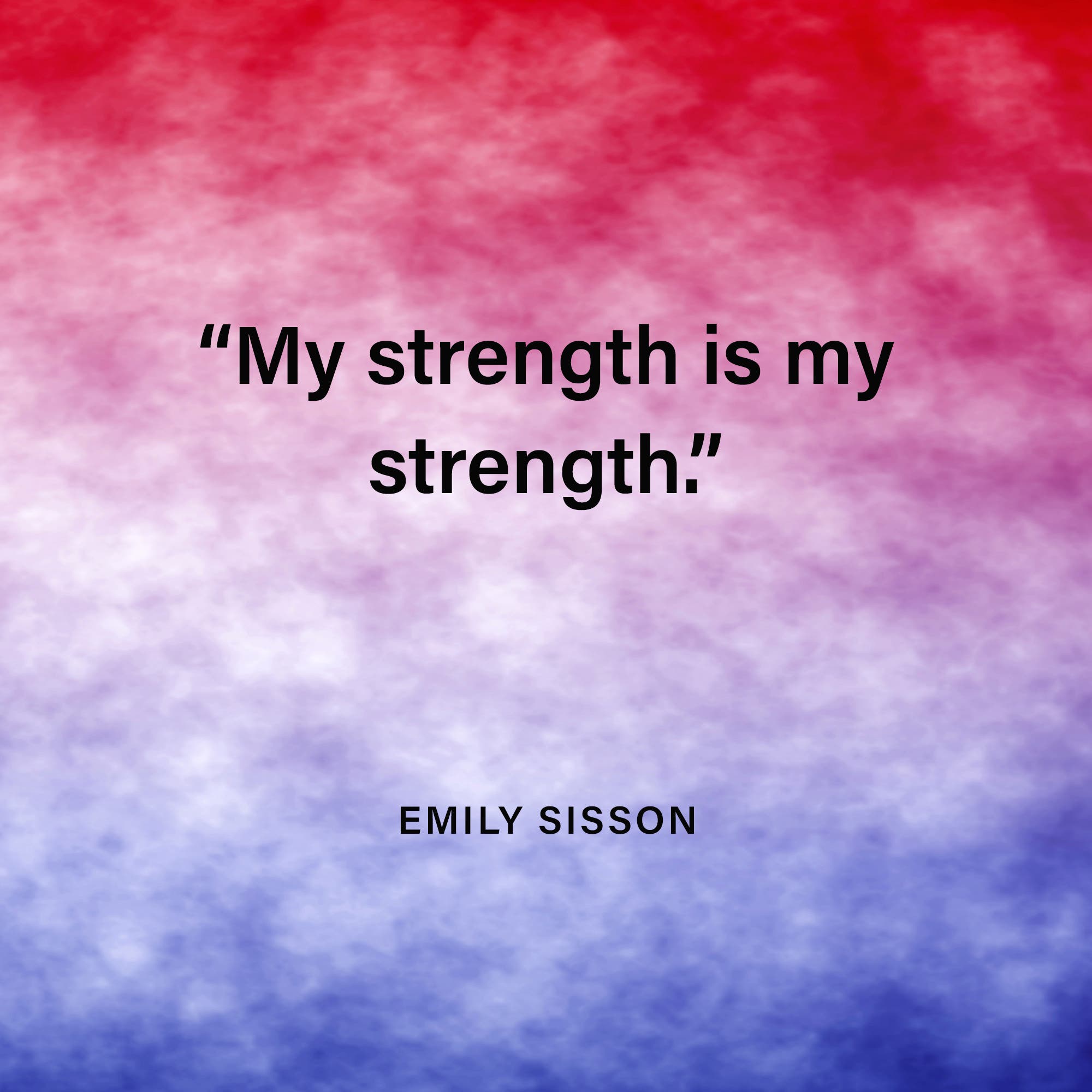 Inspirational running quote from Emily Sisson on a colorful background