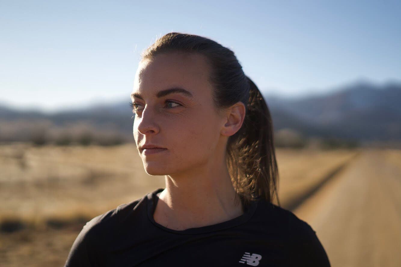 close-up of runner Dani Jones