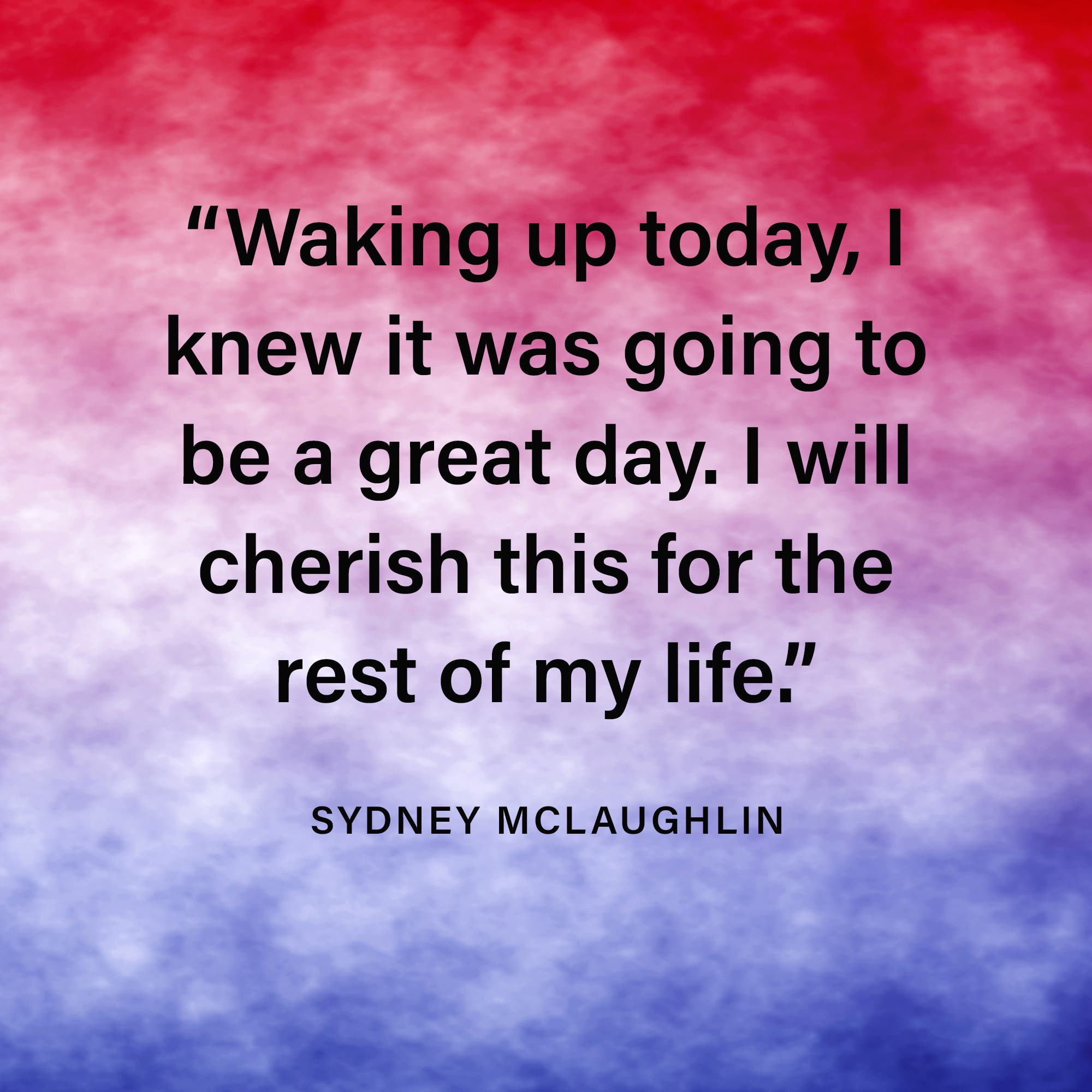 inspirational running quote from Olympian Sydney Mclaughlin