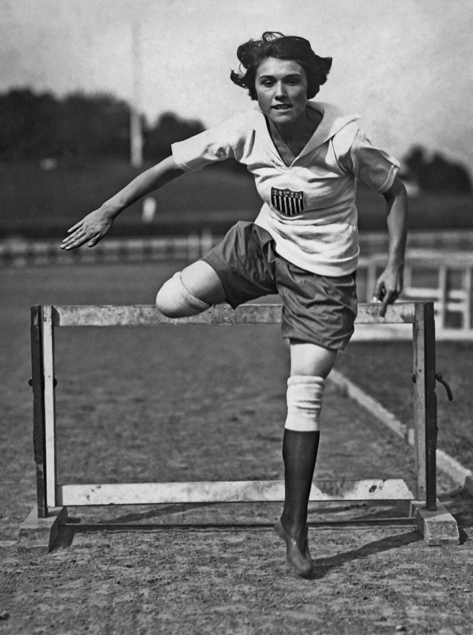 Olympics History: Athlete Camelia Sabie hurdles in 1922